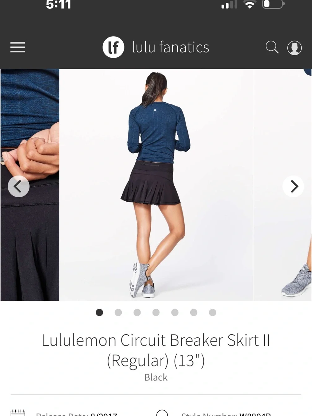 lululemon athletica Circuit Breaker Skirt